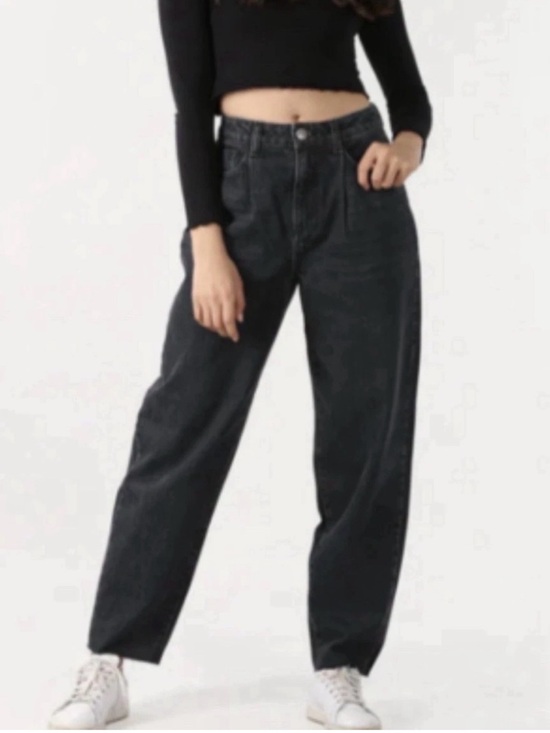 Old Navy Denim - Old Navy Extra High-Rise Balloon Jeans Black Wash Size 10